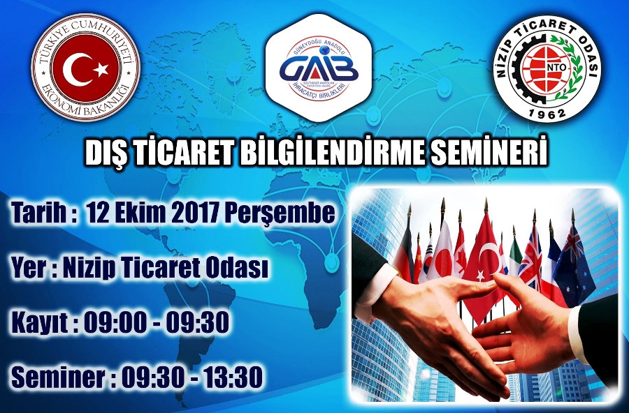 NTO’da Dış Ticaret Bilgilendirme Semineri Düzenlenecek