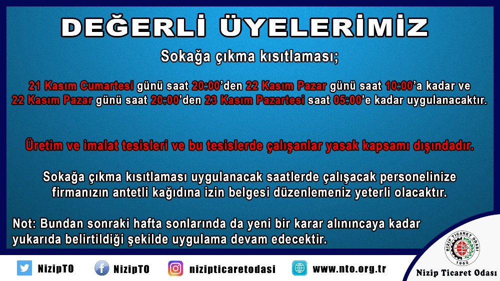 Koronavirüs Salgını Yeni Tedbirler