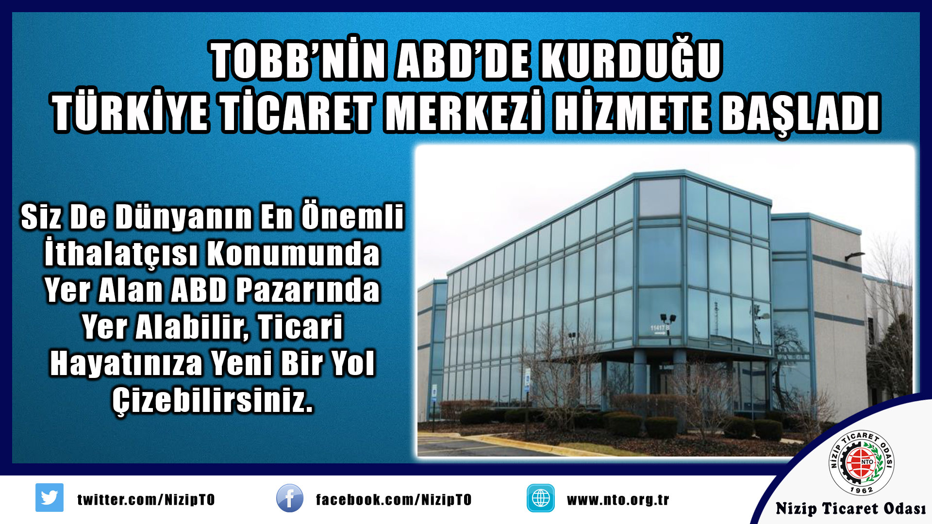 TOBB’nin ABD’de Kurduğu Türkiye Ticaret Merkezi Hizmete Başladı