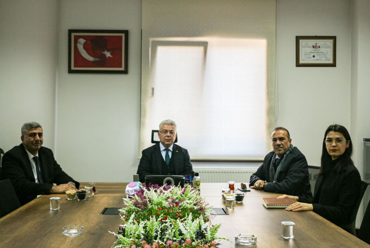 Gaziantep Ulaştırma ve Altyapı Bakanlığı 7. Bölge Müdürü Ömer Alkış ve Gaziantep Ticaret İl Müdürü İsmail İncesoy NTO’yu Ziyaret Etti