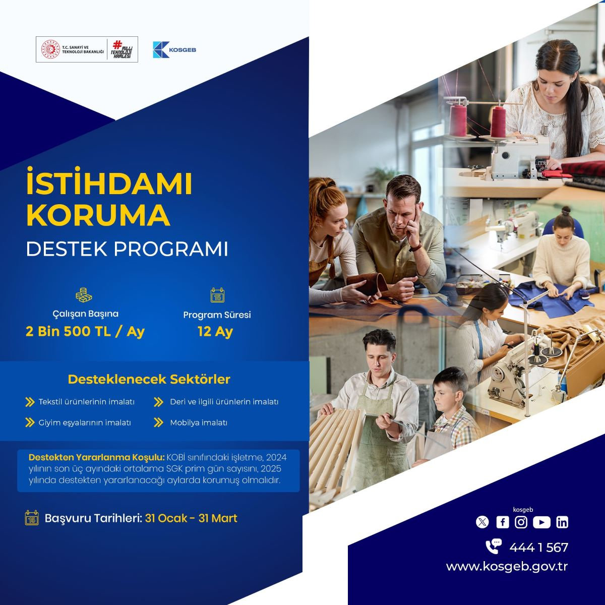 KOBİ’LER İÇİN YENİ DESTEK!