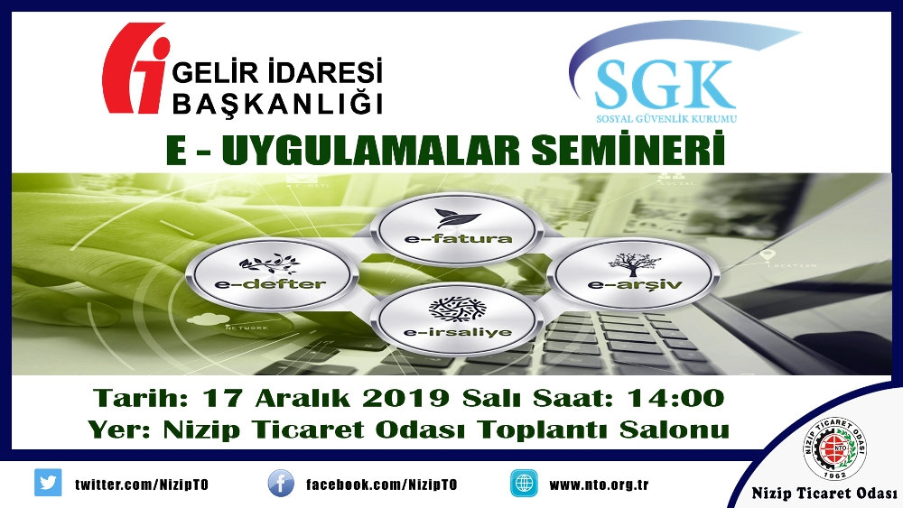 NTO’da E-Uygulamalar Semineri Düzenlenecek