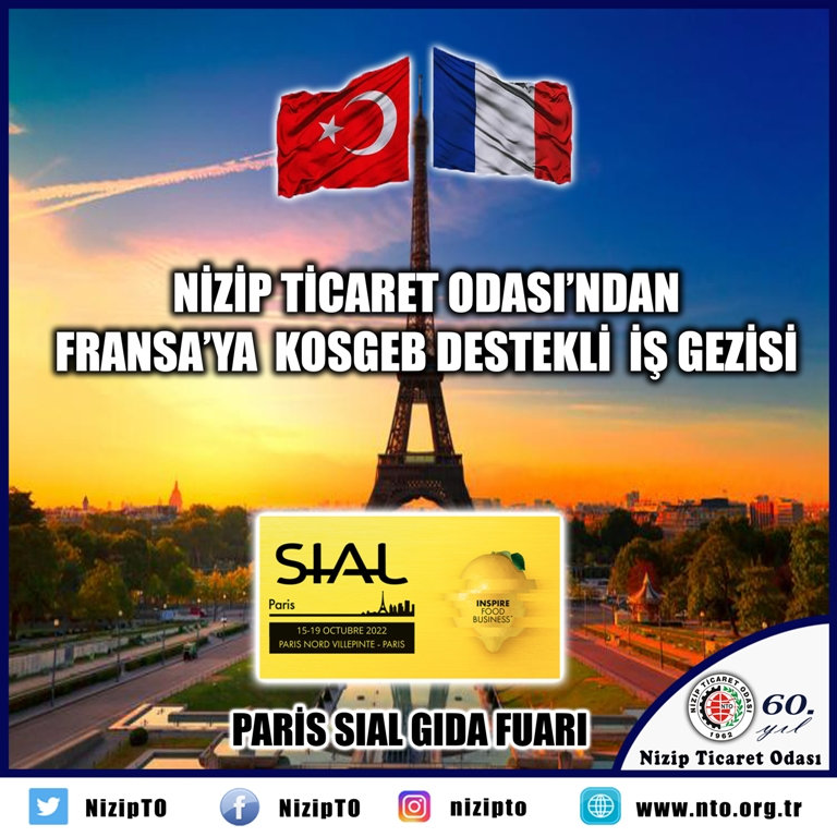 NTO Fransa’ya İş Gezisi Düzenleyecek