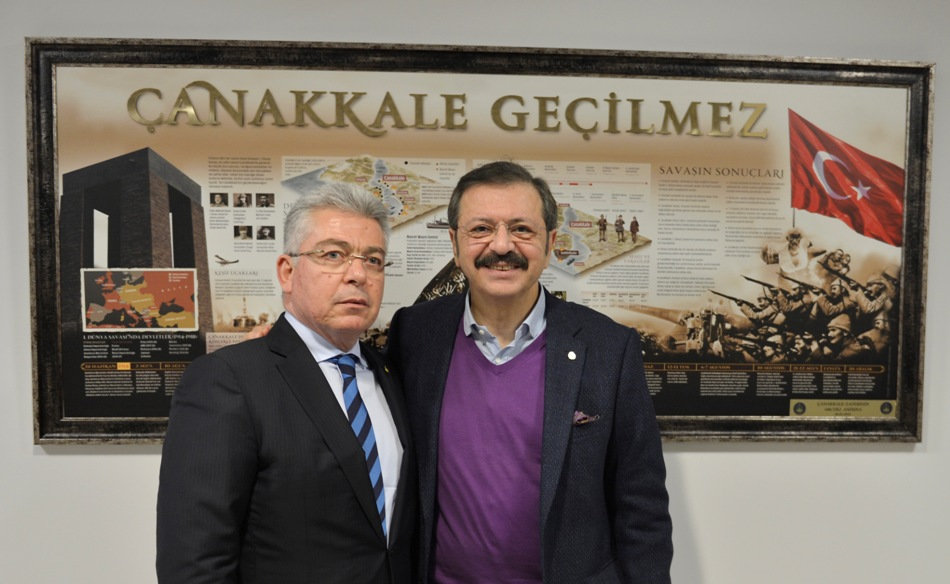 TOBB Başkanı Hisarcıklıoğlu, NTO Başkanı Özyurt ile Görüştü