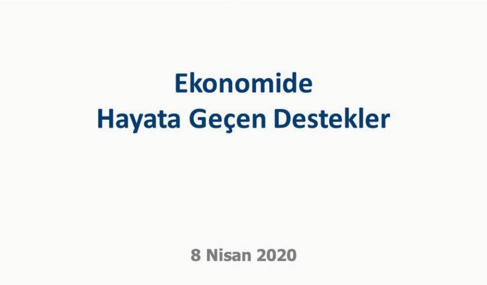 Ekonomide Hayata Geçen Destekler